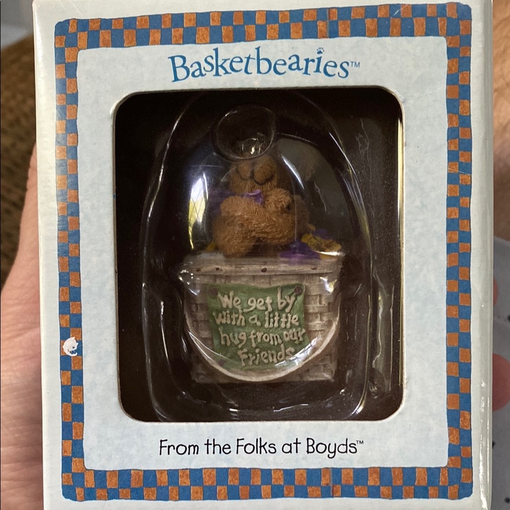 Boyds Bears Basketbeary Ornament - Brown and Green